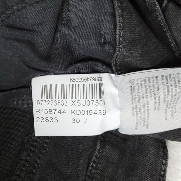 Mavi Black denim "Alexa" mid-rise skinny jeans.  Size 30 - Picture 8 of 12